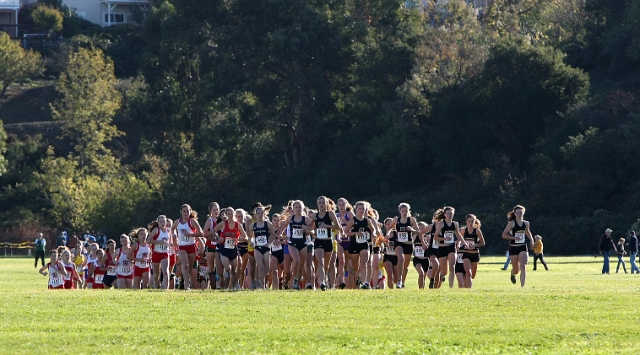 NCS XC D3 Girls-001.JPG - 2009 North Coast Section Cross Country Championships, Hayward High School, Hayward, California